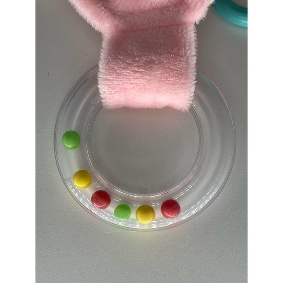 New Baby Snuggle Pink Blankie lovey Gray Elephant With Rattle sound* - Picture 12 of 12